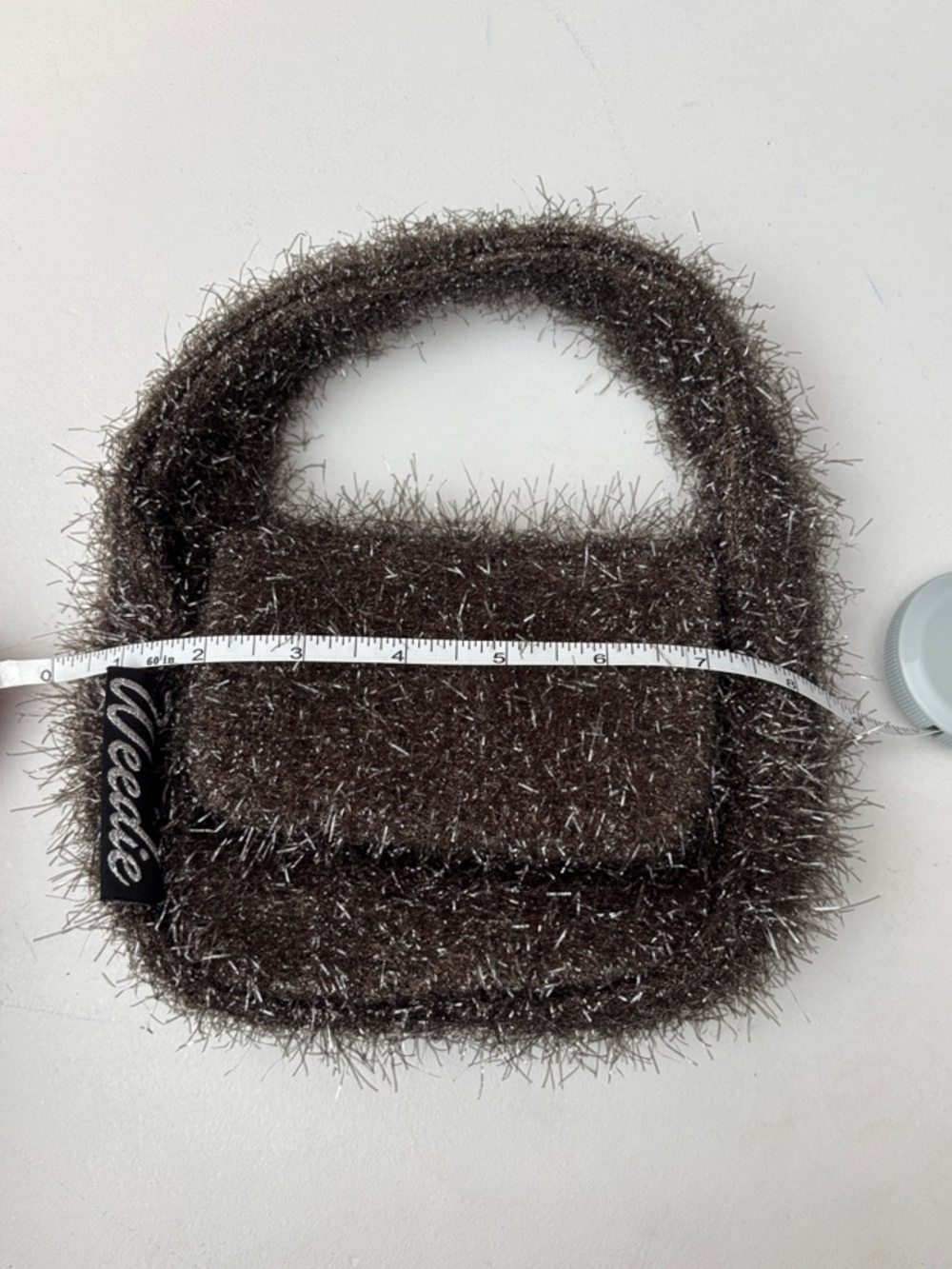 Edie Parker Gray Mini Grass Handbag - Picture 9 of 10